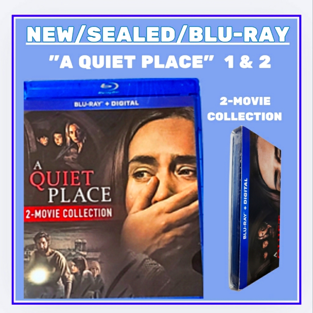 🔥SEALED/"A QUIET PLACE" #1 & 2/BLU-RAY